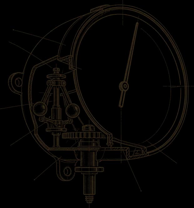 A tachometer, mid-throttle