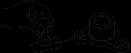 An inspection stamp