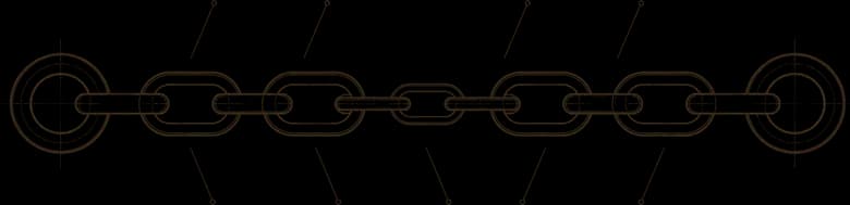 A chain under tension from both ends